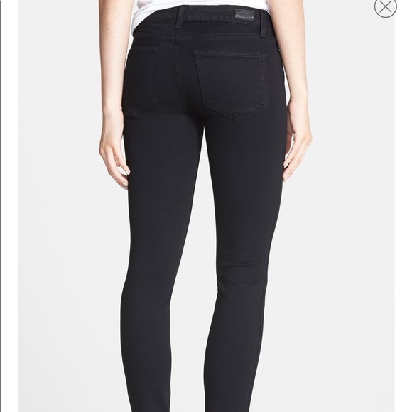 Paige Mid Rise Verdugo Ultra Skinny Black Jeans 29 - Picture 2 of 8